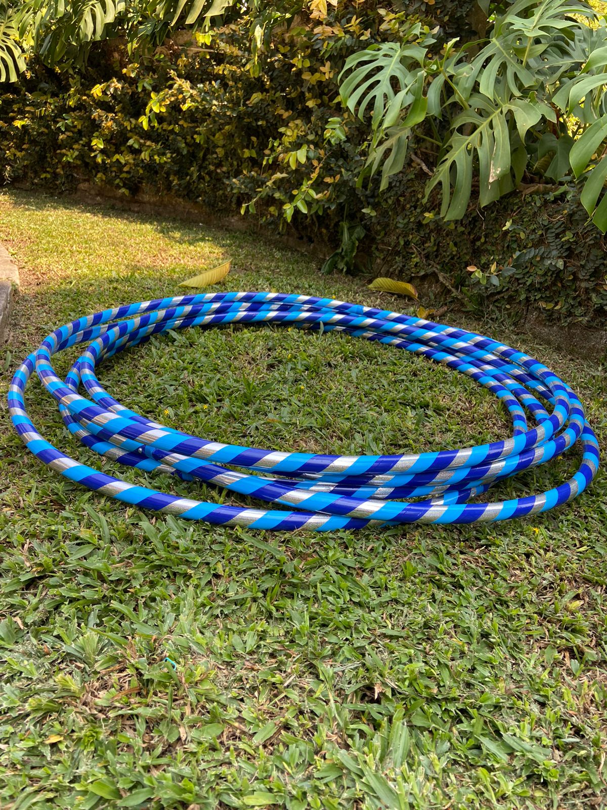 Bambolê Fitness Azul Decorado 100cm