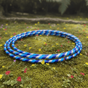 Bambolê Fitness Azul Decorado 100cm